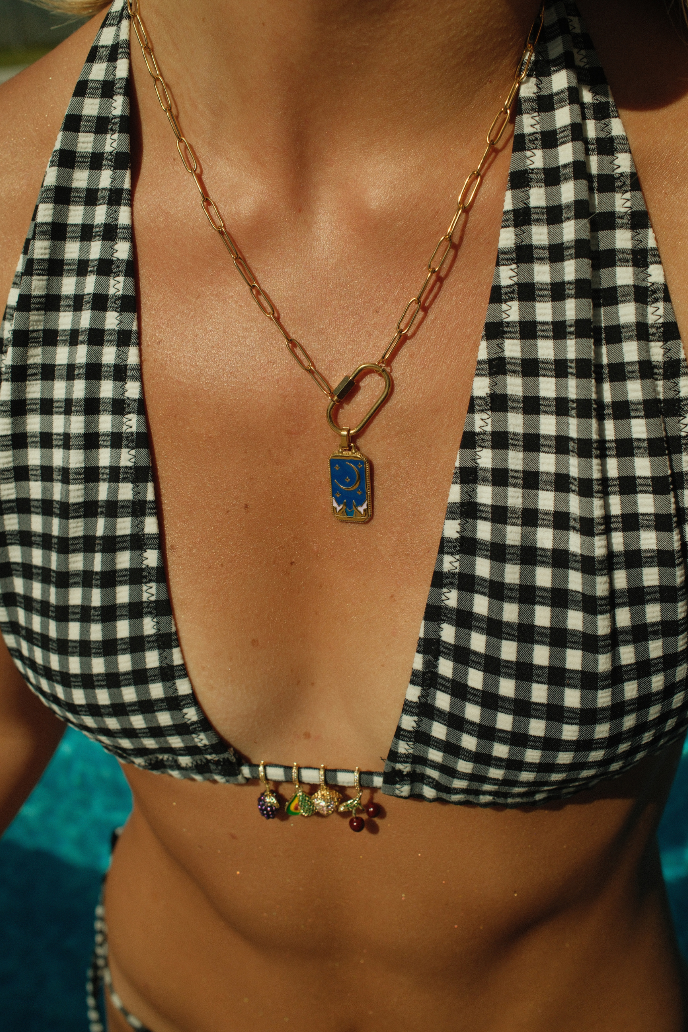 Carabiner Link Necklace (18k gold)