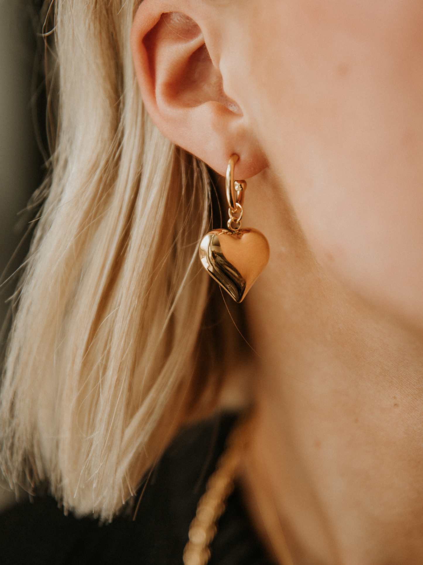 I Heart You Earrings (18k Gold)