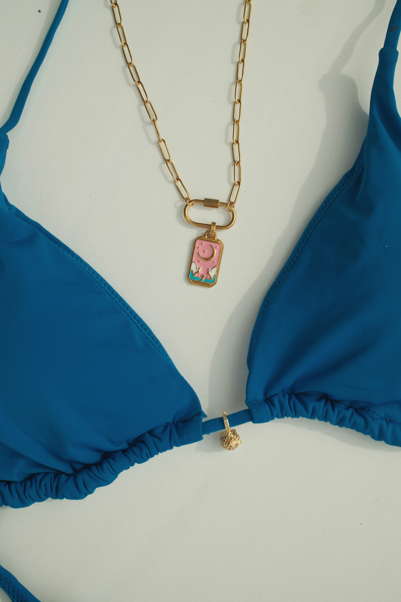Carabiner Link Necklace (18k gold)
