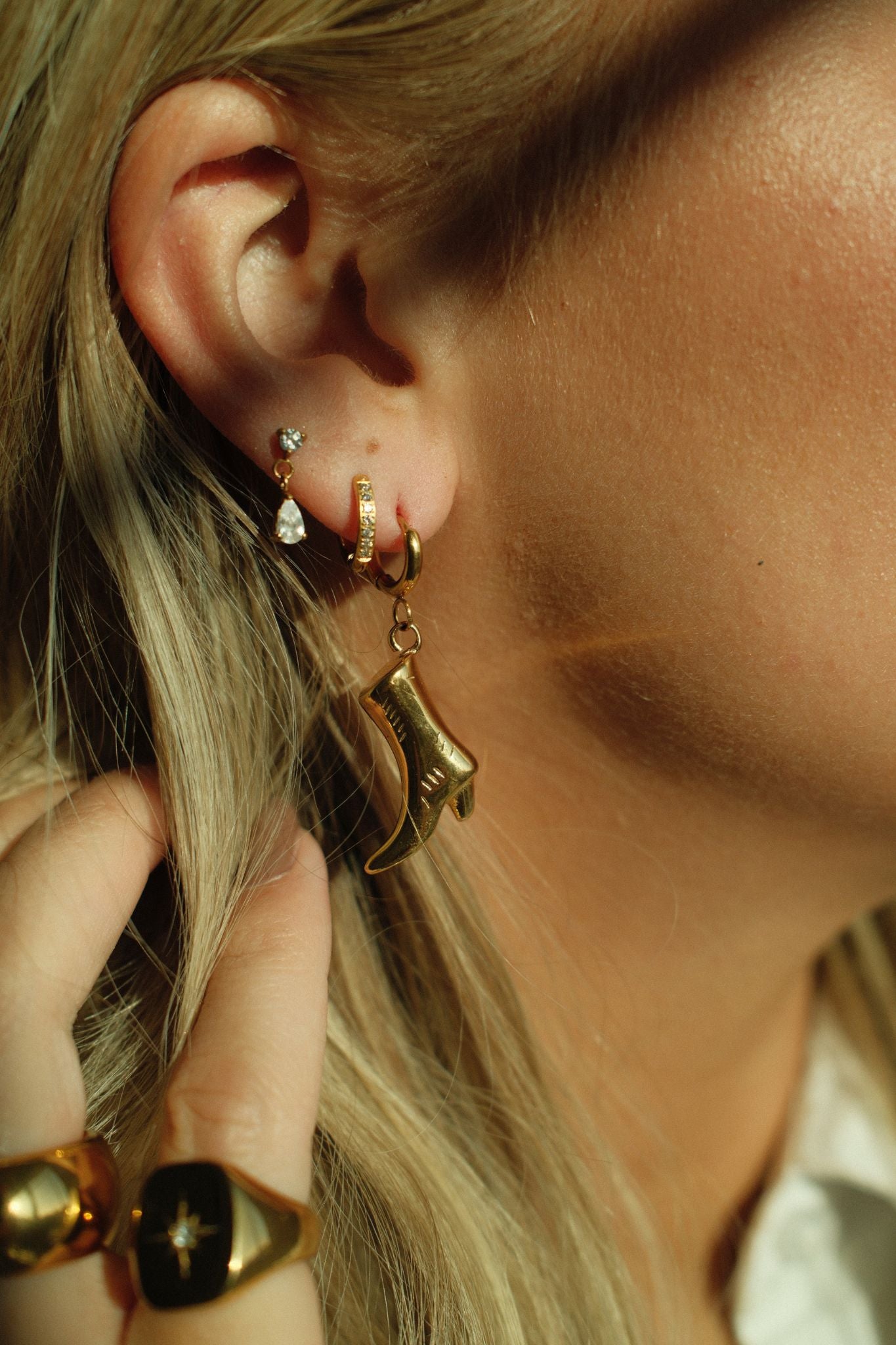Cowgirl Earrings (18k gold)