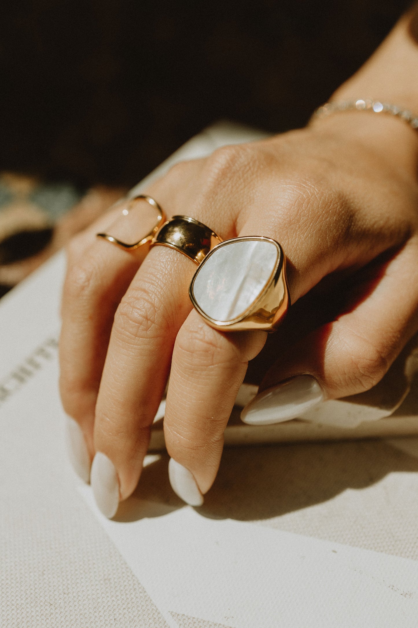 Opal ring (18k gold)