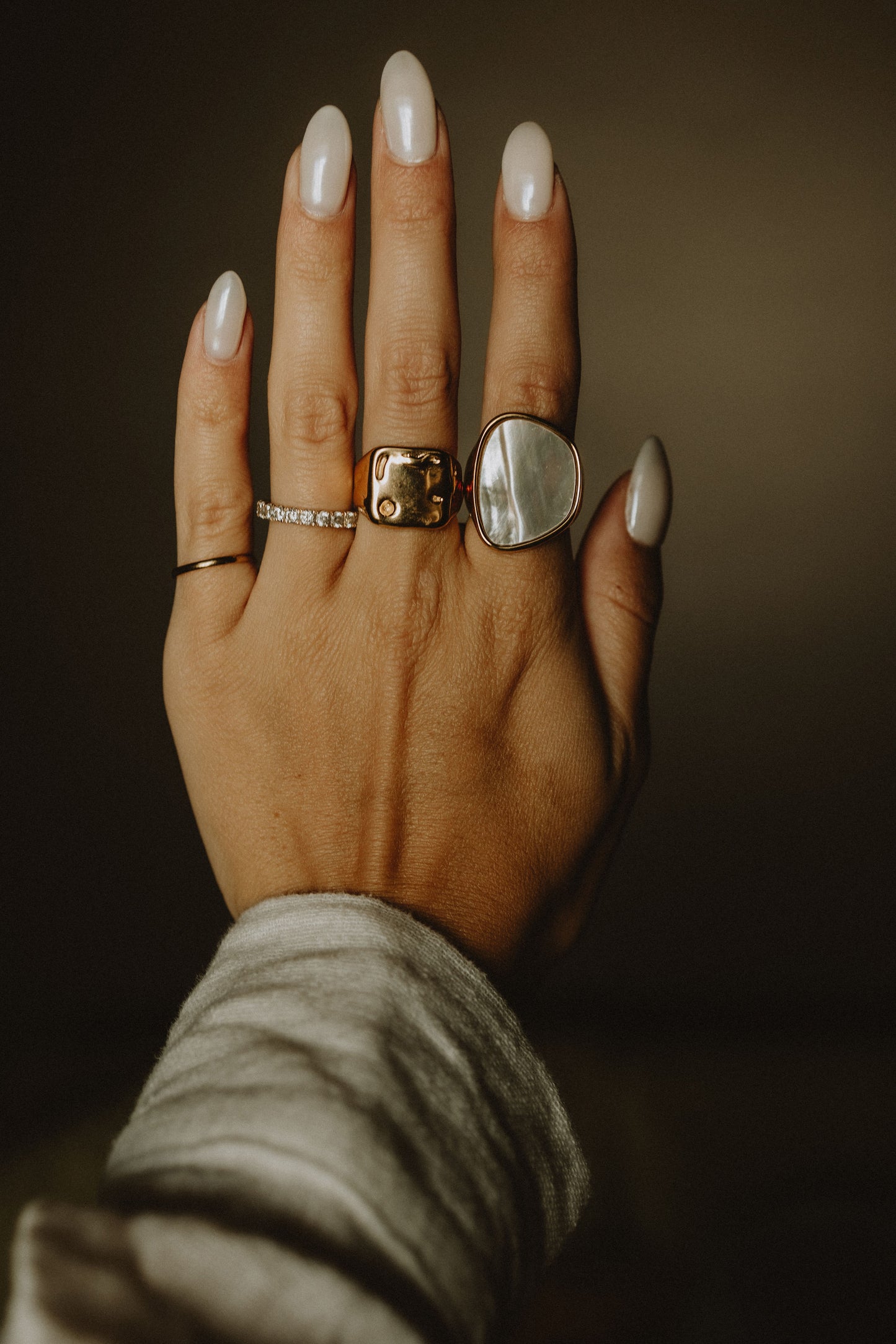 Ice Cube ring (18k gold)