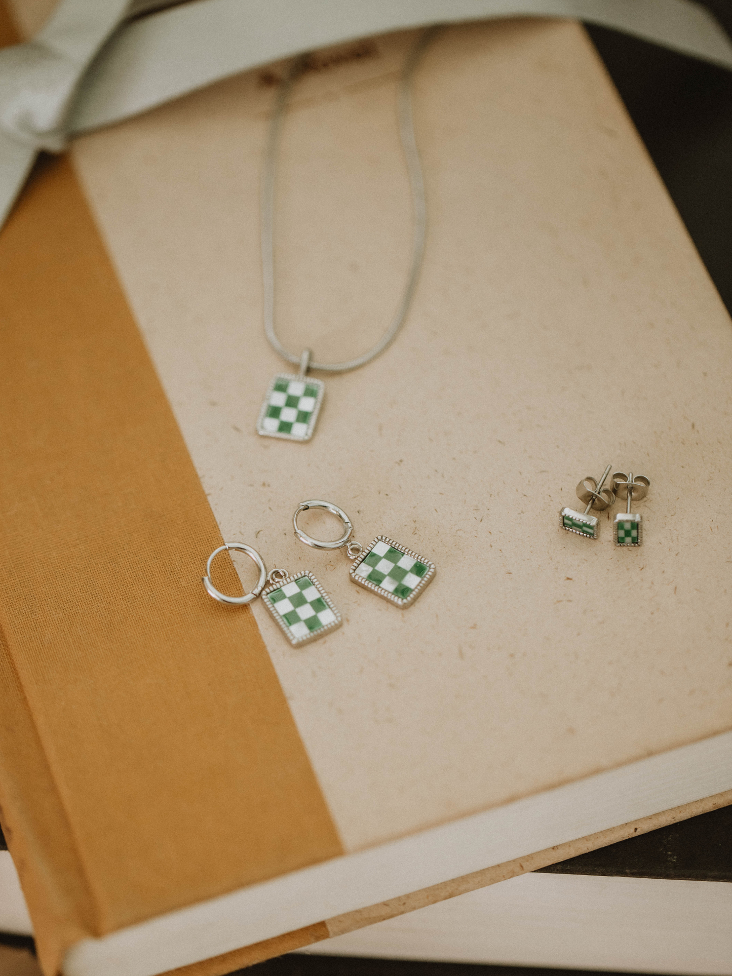 Green Checkered Motherload - Silver