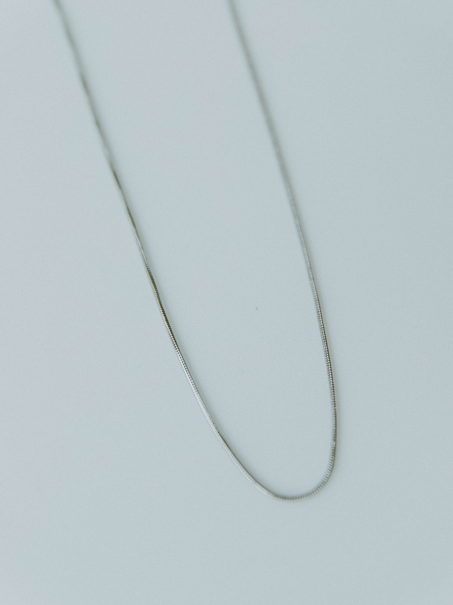 Snake Stacking Chain Necklace - Silver