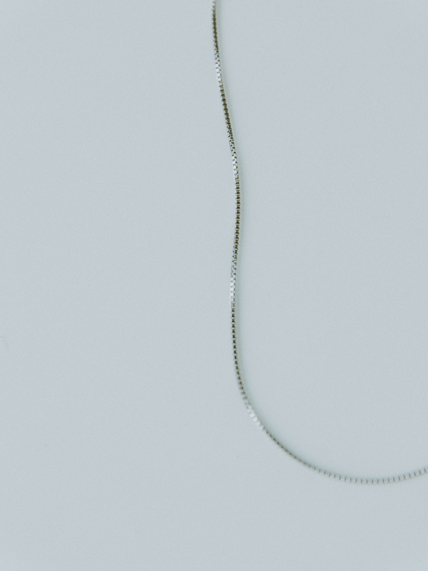 Ribbed Stacking Chain Necklace - Silver