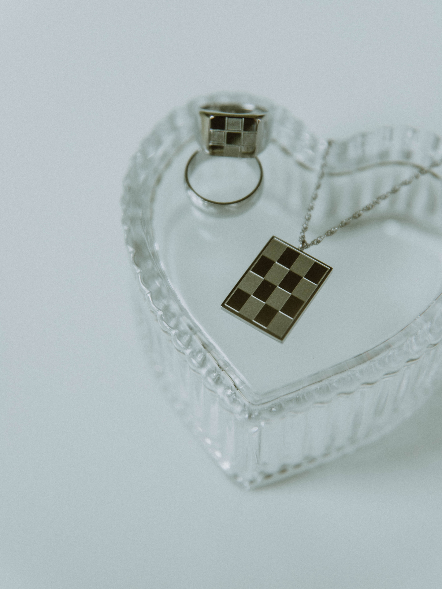 Checkmate Necklace - Silver