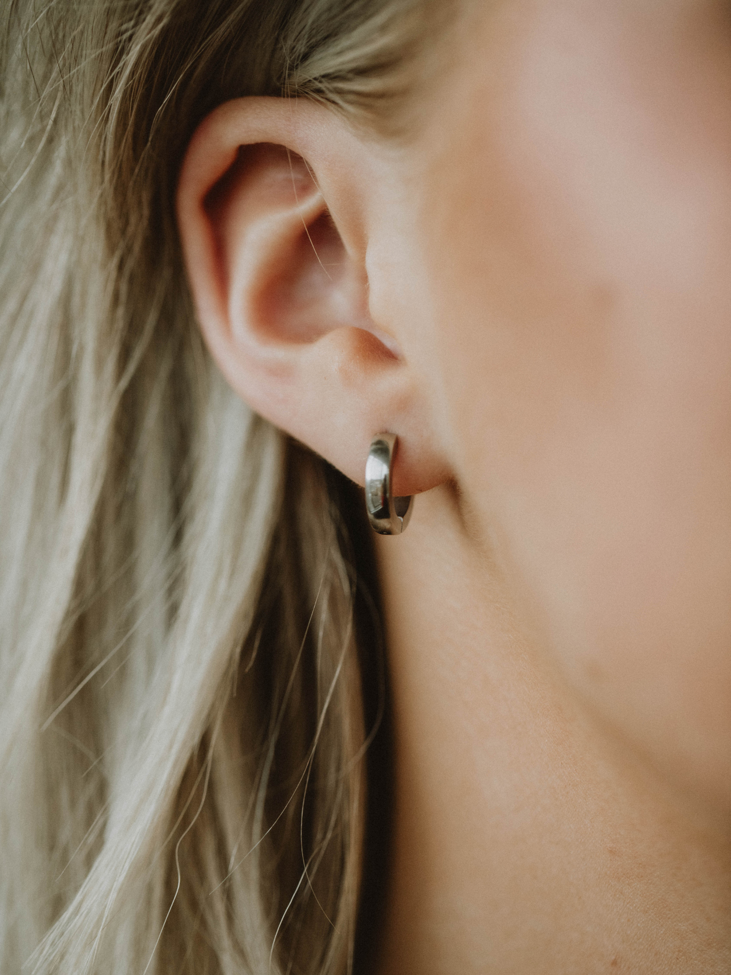 Back to the Basics Huggie Earring - Silver