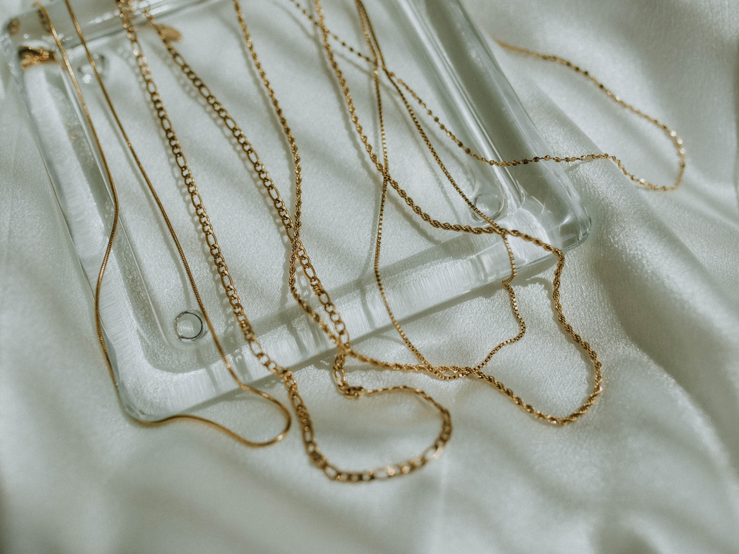 Ribbed Stacking Chain (18k gold)