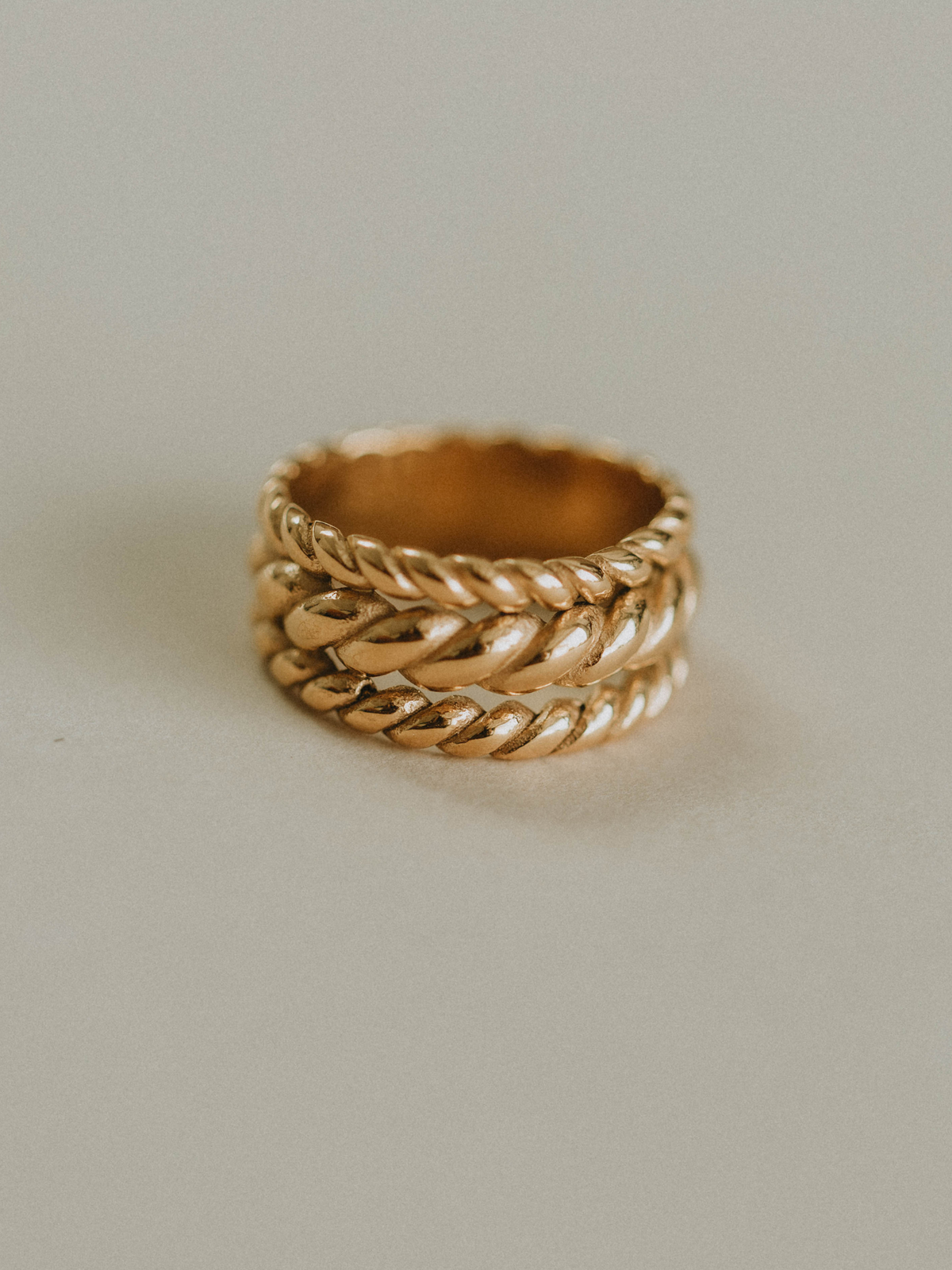 Golden Rope Ring Rope Ring (18k gold) – Shop Courtney