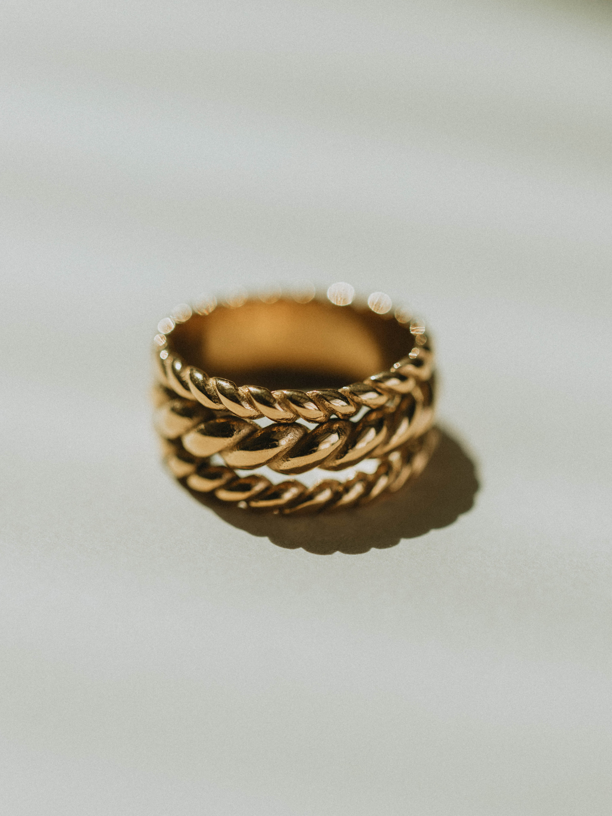 Golden Rope Ring Rope Ring (18k gold) – Shop Courtney